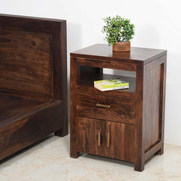 Gangaur Modern Acacia Wood Dresser with Storage#1 - Duraster