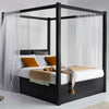 Tuscany Solid Acacia Wood Four-Poster Bed #4 - Duraster