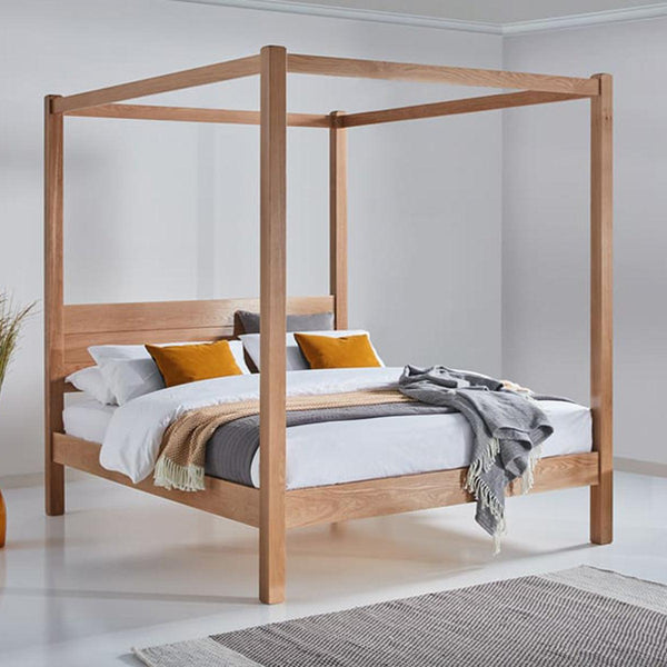 Eternal Solid Acacia Wood Four-Poster Bed #5 - Duraster