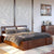 Preyas Mango wood Teak Finish Storage Wooden Bed #19 - Duraster