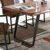 Elementary Modern Live Edge Acacia Dining Table Set - Duraster