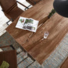 Elementary Modern Live Edge Acacia Dining Table Set - Duraster