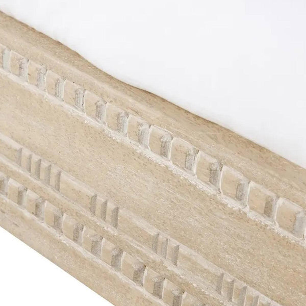 Ajenta Solid Mango wood Carved Bed #5 - Duraster