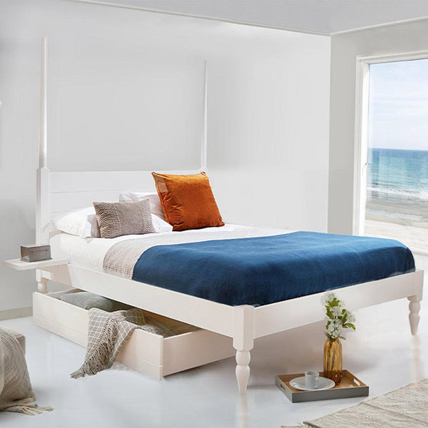 Novo Solid Acacia Wood Two-Poster Bed #8 - Duraster