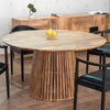Mango Wood Round Dining Table