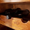 Wine cabinet acacia 144x47x180 honey lacquered OXFORD #0519