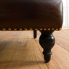 Armchair genuine leather 84x84x94 brown CHESTERFIELD #105