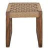 Birchhaven Square Wood and Rattan Stool 2 Piece Set