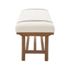 2-Tier Solid Wood Upholstered Entryway Shoe Bench with Storage Shelf - 44.49"W x 16.54"D x 18.11"H