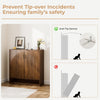 24 Pair Shoe Storage Cabinet with Adjustable Shelves - 41.3'' H X 39.4'' W X 13.8'' D