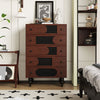 27.56" Solid + Manufactured Wood Accent Cabinet