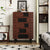 27.56" Solid + Manufactured Wood Accent Cabinet