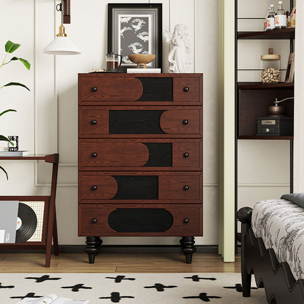 27.56" Solid + Manufactured Wood Accent Cabinet
