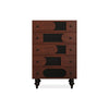 27.56" Solid + Manufactured Wood Accent Cabinet