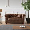 Capri Leather Chesterfield Two Seater Sofa #8