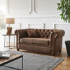 Capri Leather Chesterfield Two Seater Sofa #8