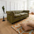 Joss Leather Chesterfield Three Seater Sofa