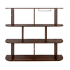 3 Tier Wall Mounted Wine Bottle & Glass Rack