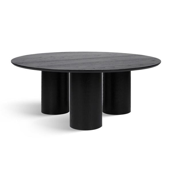 40" Drum With 3 Legs Pedestal Round Coffee Table