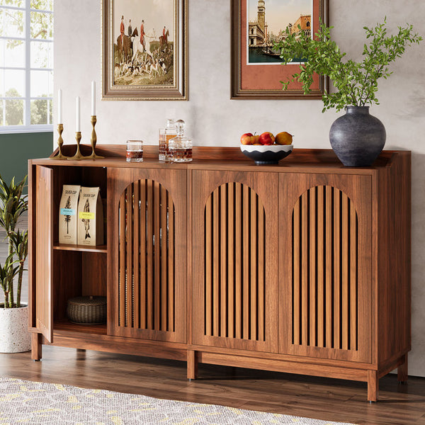 57" Sideboard Buffet Cabinet with Adjustable Shelves