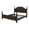 63-inch Four Poster Bed Dark Oak