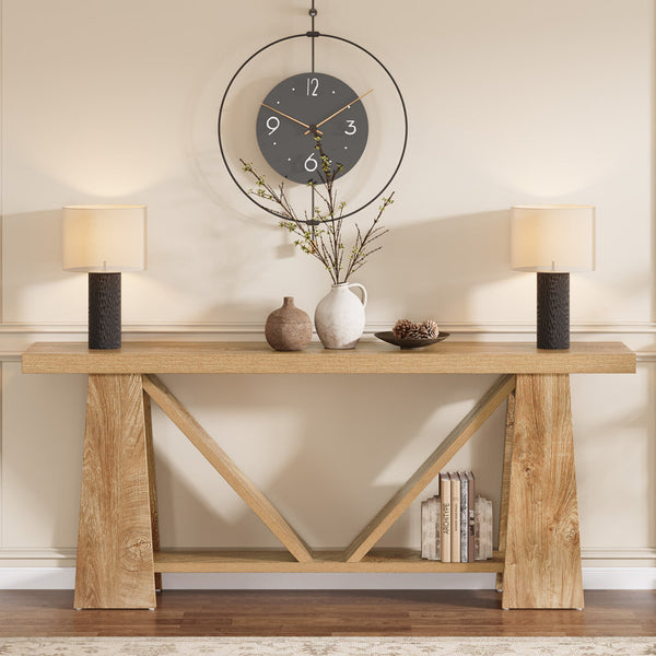 70.9" Extra Long Console Table, Farmhouse Entryway Table