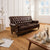 Petre Leather Chesterfield Three Seater Sofa