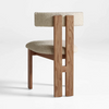 Minilamist Design Ash Wood Frame Optional Fabric Accent Chairs Wooden Chair Modern Luxury for Dining Room
