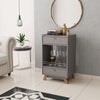 Boahaus Belfast Mini Bar Cabinet, 1-Shelf, 1-Drawers, Cup Holder