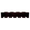 Cailean 4 Bottle Wall Mounted Wine Bottle and Glass Rack