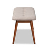 Carson Carrington Ulfshult Mid-century Modern Fabric Dining Bench