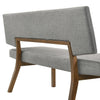 Channell Mid-Century 63" Upholstered Wood Entryway Dining Bench