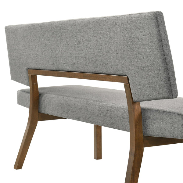 Channell Mid-Century 63" Upholstered Wood Entryway Dining Bench