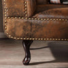 Chesterfield Vintage Brown Leather Lounge #5