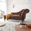 Chesterfield Vintage Brown Leather Lounge #6