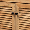 Coolidge Modern Shoe Storage Wood Cabinet with Drawer-Oak Brown