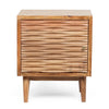Eakins Handcrafted Boho Acacia Wood Nightstand by Christopher Knight Home