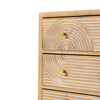 Fayola Rustic Farmhouse Three Drawer Dresser, Mid Century 3 Drawer Nightstand