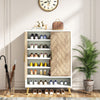 Freestanding Shoe Storage Cabinet with 2-Door and Adjustable Shelves for Entryway Living Room Bedroom
