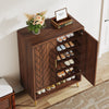 Freestanding Shoe Storage Cabinet with 2-Door and Adjustable Shelves for Entryway Living Room Bedroom
