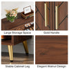 Freestanding Shoe Storage Cabinet with 2-Door and Adjustable Shelves for Entryway Living Room Bedroom