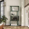 Furniture of America Thane Modern 4-tier Bar Cabinet with Bottle Wine Rack