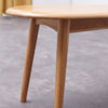 GDFStudio - Elijah Natural Oak Wood Bench with Wide Seat and Half-Round Ends