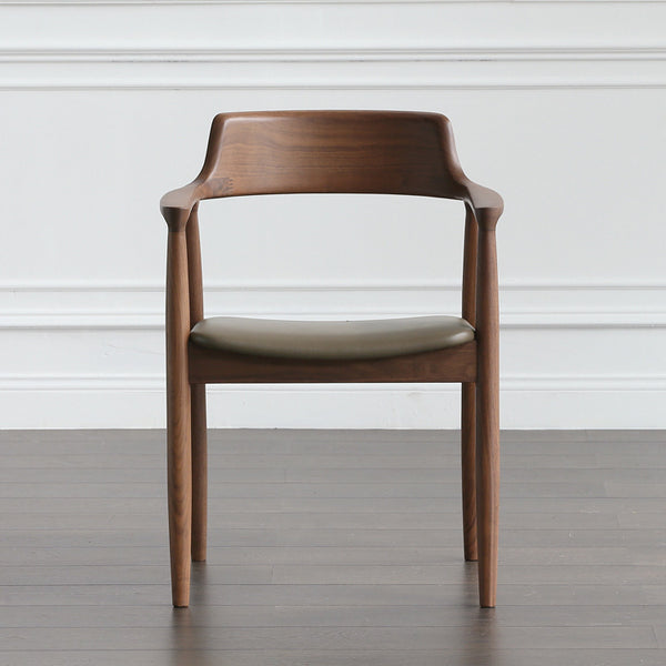 Modern Simple Wooden Frame High Density Foam Seat Dining Chair for Restaurant Dining Room