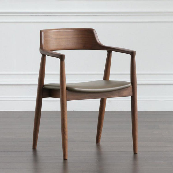 Modern Simple Wooden Frame High Density Foam Seat Dining Chair for Restaurant Dining Room