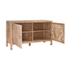 Josiah 60" Solid Wood Carved Two Door Two Shelf Sideboard Cabinet