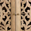 Josiah 60" Solid Wood Carved Two Door Two Shelf Sideboard Cabinet