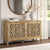 Josiah 60" Solid Wood Carved Two Door Two Shelf Sideboard Cabinet