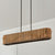Kingsland 6 - Light Kitchen Island Linear Pendant with Wood Accents