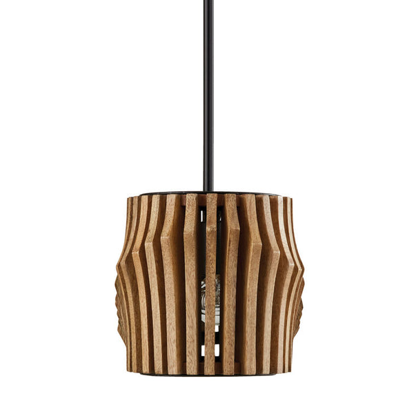 Kingsland 6 - Light Kitchen Island Linear Pendant with Wood Accents
